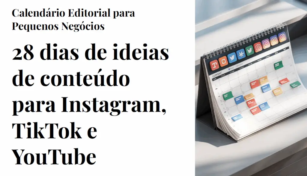 28 Ideias de conteúdo